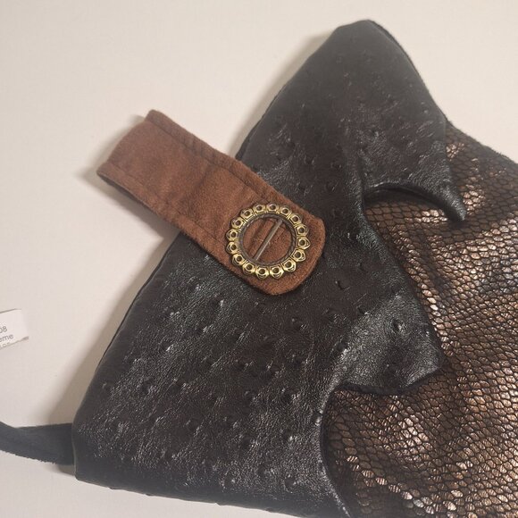 18" Cowboy Boot Christmas Stocking Dorothy Madans 08 Faux Leather Embellishments - Picture 6 of 10